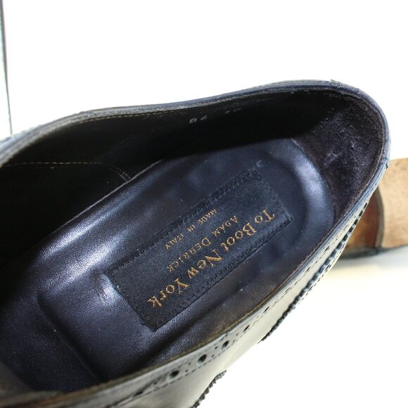 To Boot Adam Derrick Blue Leather Oxford Shoes Mens (US 10/EU 43.5) - Picture 9 of 10